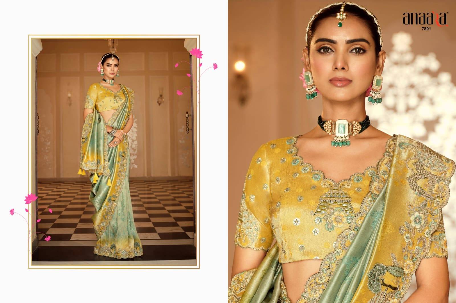 Anaara 7801 Series By Tathastu 7801 To 7812 Series Indian Traditional Bridal Wear Collection Beautiful Stylish Fancy Colorful Party Wear & Occasional Wear Silk Sarees At Wholesale Price